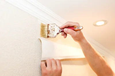 Pose de papier peint à Marœuil — revêtements muraux et toiles de verre